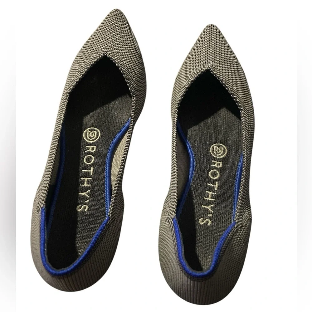 Rothy's The Point Pebble Gray - Picture 3 of 3